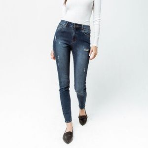 High Rise Distressed Jeans